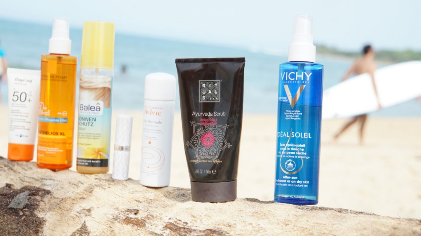 Beautyprodukte für den Strandurlaub Strand Beach Beauty
