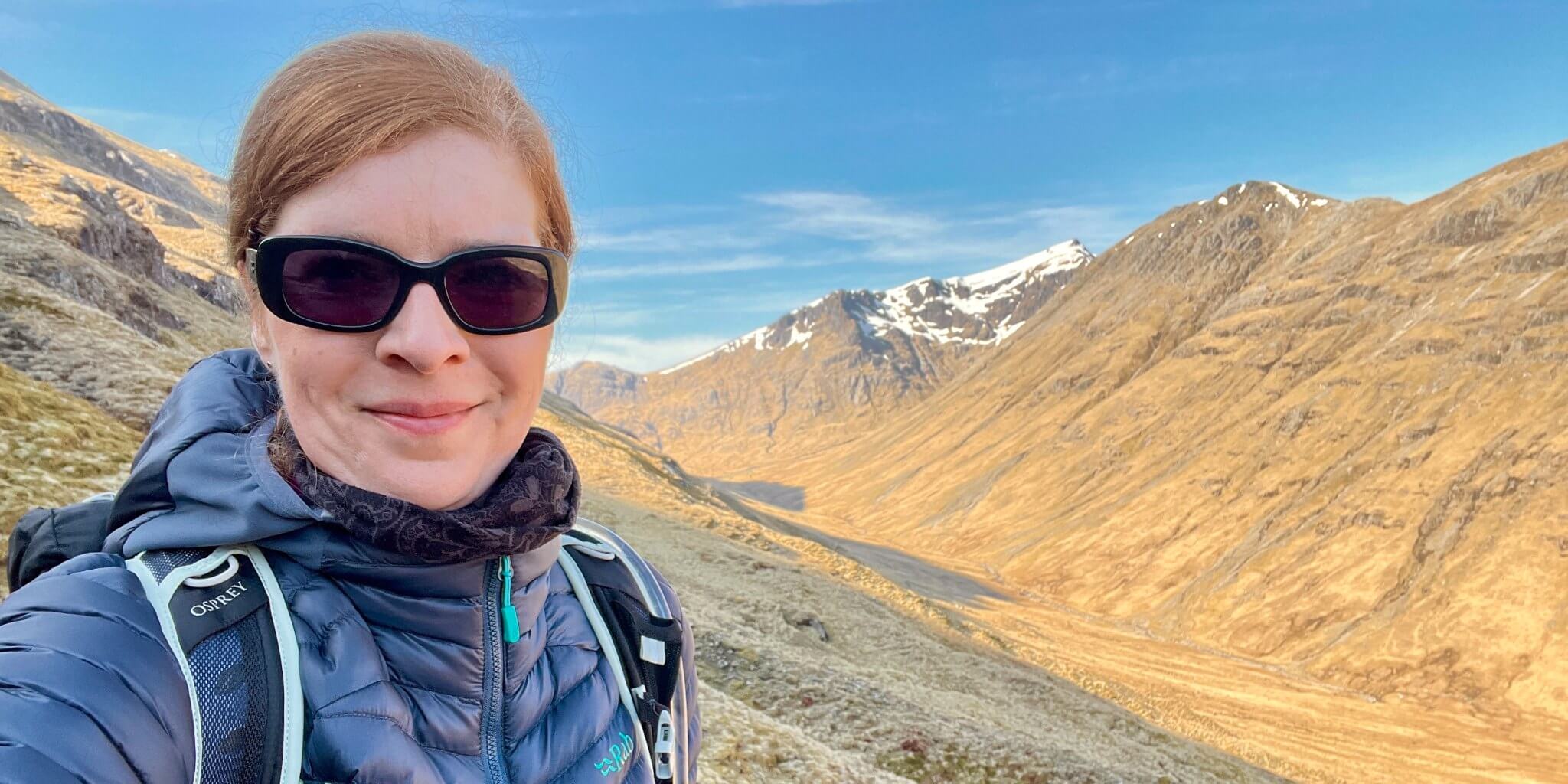 Glücksgefühl wandern Schottland Glen Coe hiking outdoors