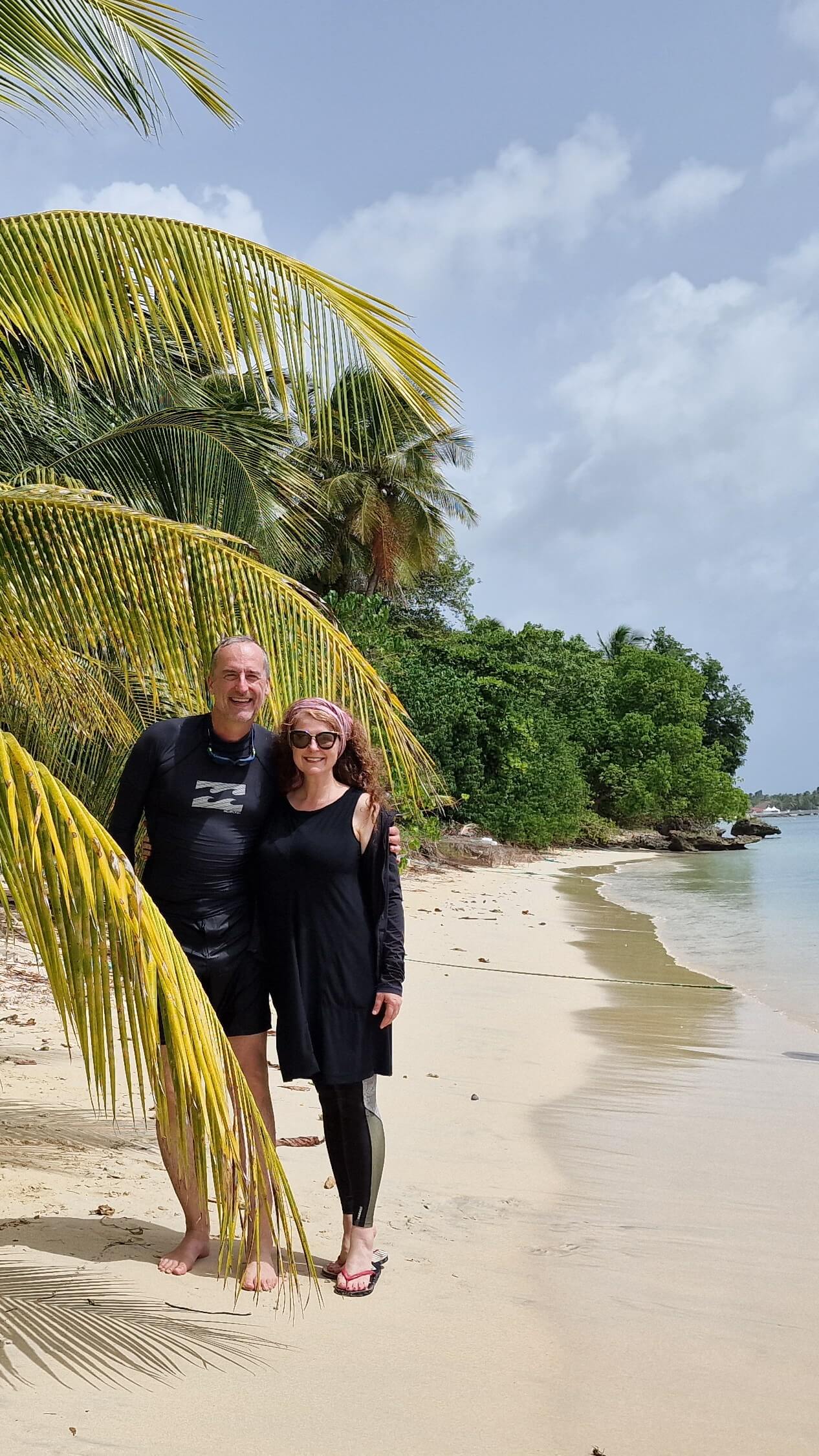 Kleidung mit UV-Schutz, mein Outfit für den Bootsausflug nach Marie Galante, Guadeloupe 