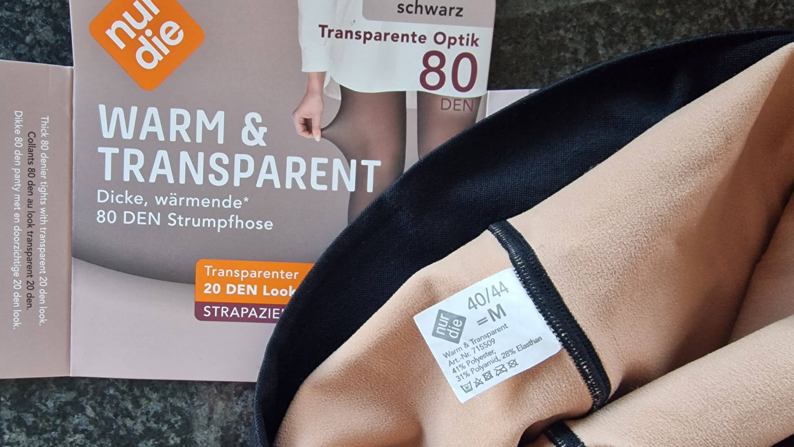 Nur die: Warm & Transparent, 80 DEN Strumpfhose Erfahrungen 